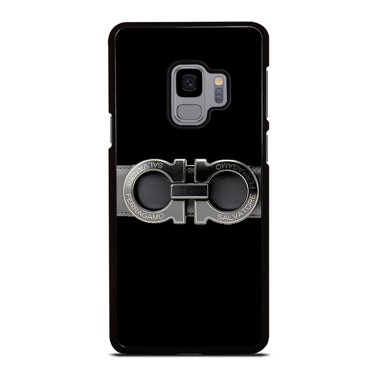 SALVATORE FERRAGAMO BELT BLACK Samsung Galaxy S9 Case