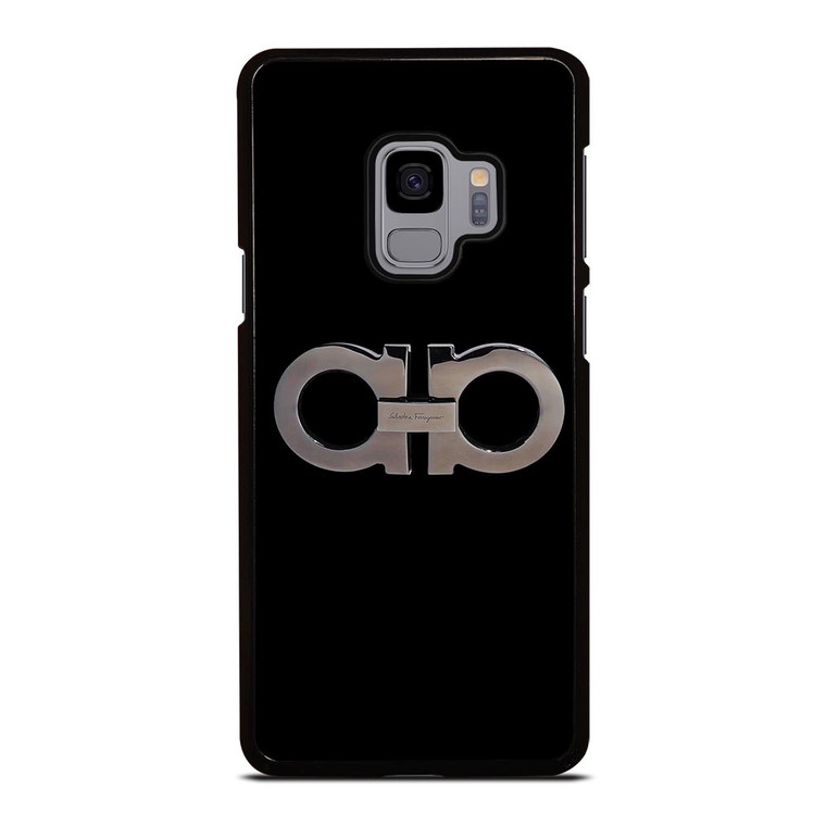 SALVATORE FERRAGAMO LOGO BLACK Samsung Galaxy S9 Case