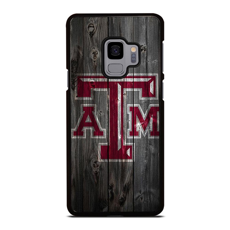 TEXAS AGGIES WOODEN LOGO Samsung Galaxy S9 Case