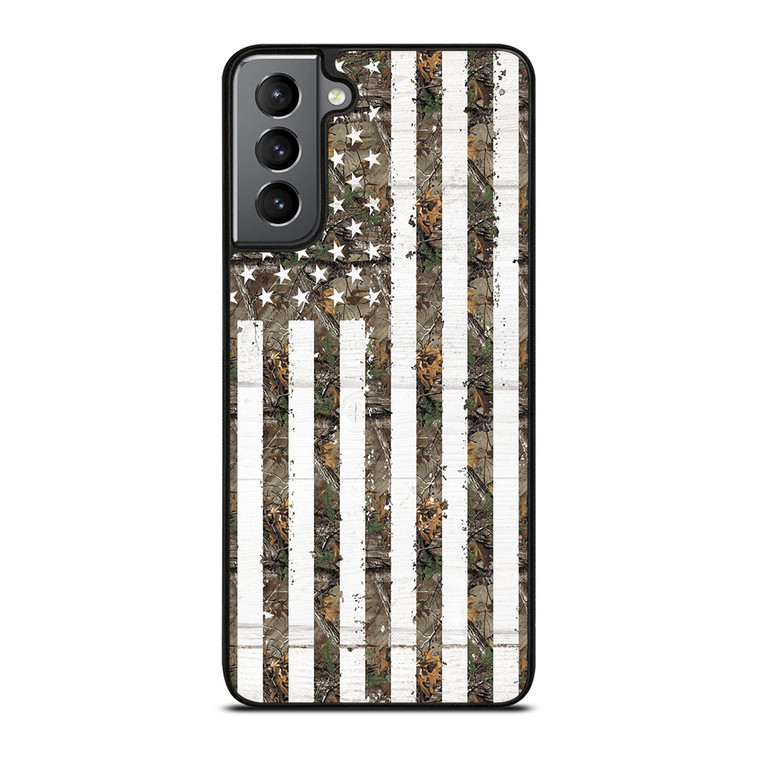 REALTREE CAMO FLAG Samsung Galaxy S21 Plus Case