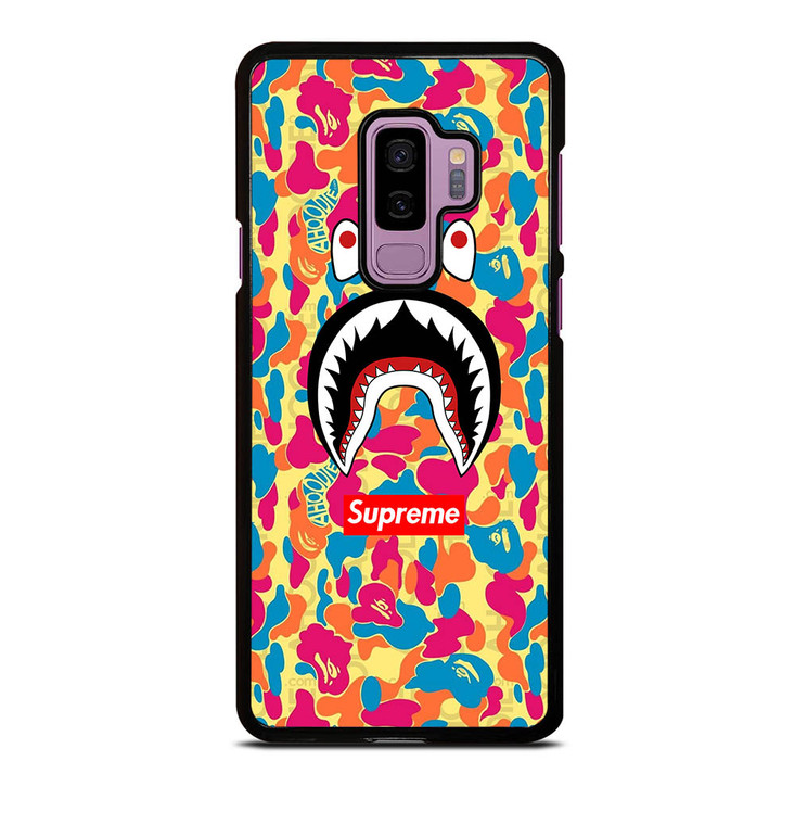 SUPREME BAPE CAMO COLOR FULL Samsung Galaxy S9 Plus Case