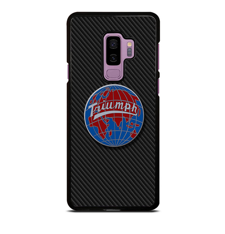 TRIUMPH WORLDWIDE LOGO CARBON Samsung Galaxy S9 Plus Case