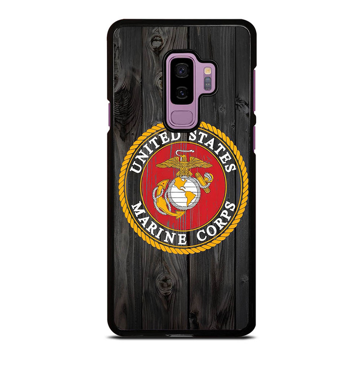 USMC US MARINE CORPS WOOD Samsung Galaxy S9 Plus Case