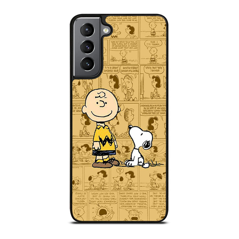 SNOOPY CHARLIE BROWN Samsung Galaxy S21 Plus Case
