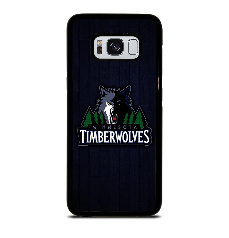 MINNESOTA TIMBERWOLVES WOODEN LOGO Samsung Galaxy S8 Case