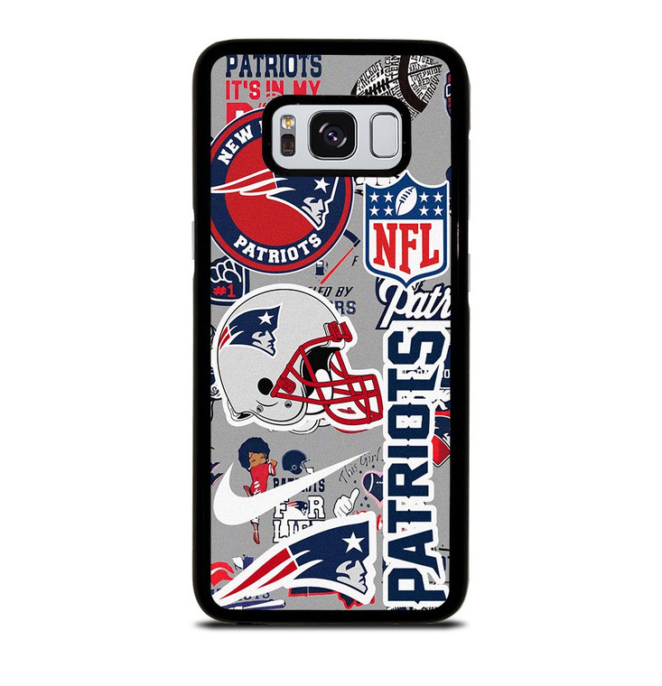 NEW ENGLAND PATRIOTS NFL STICKER BOMB Samsung Galaxy S8 Case