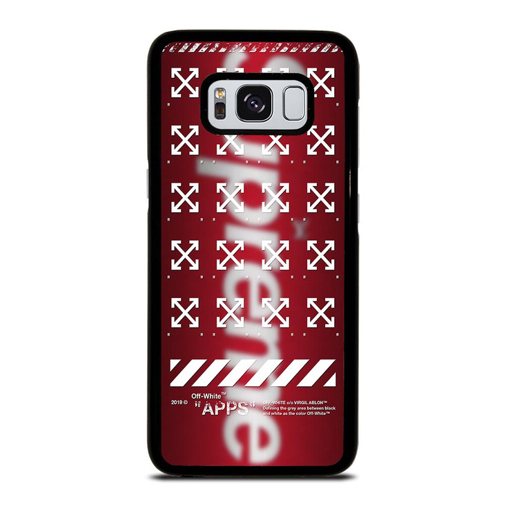 OFF WHITE X SUPREME LOGO BLUR Samsung Galaxy S8 Case