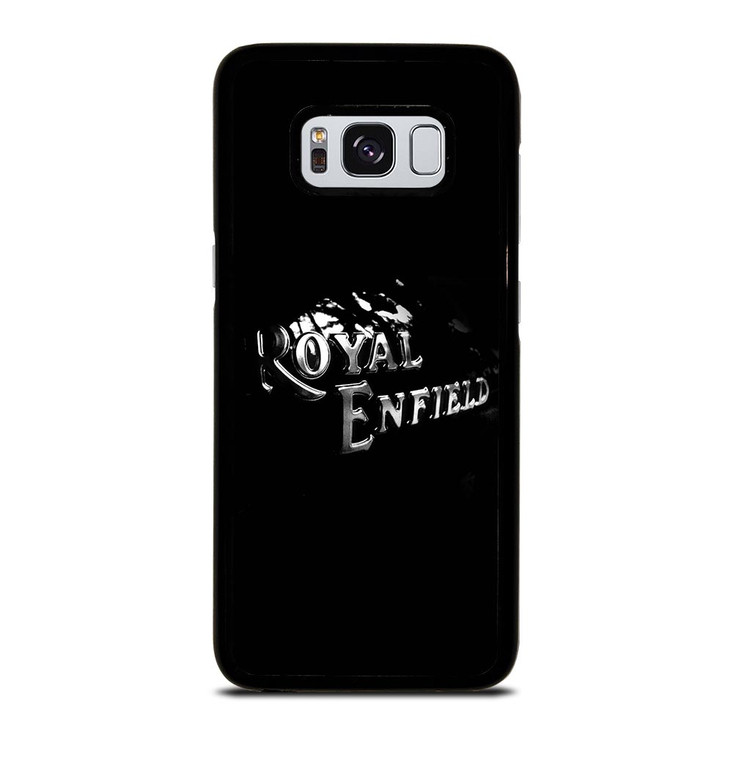 ROYAL ENFIELD BLACK TANK METAL LOGO Samsung Galaxy S8 Case