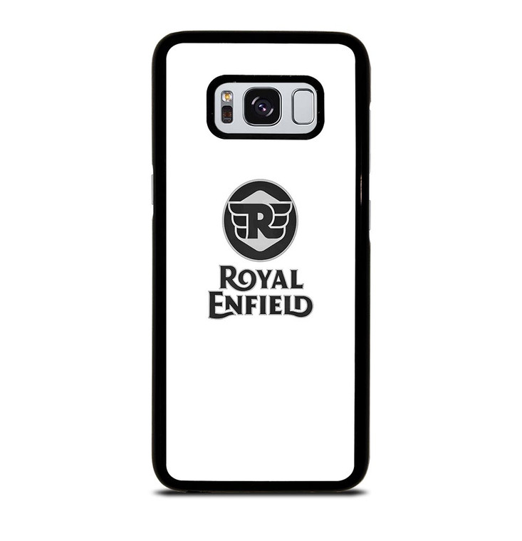 ROYAL ENFIELD WHITE LOGO Samsung Galaxy S8 Case