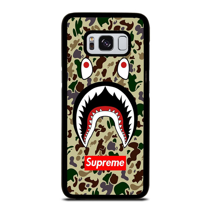 SHARK CAMO BATHING APE SUPREME Samsung Galaxy S8 Case