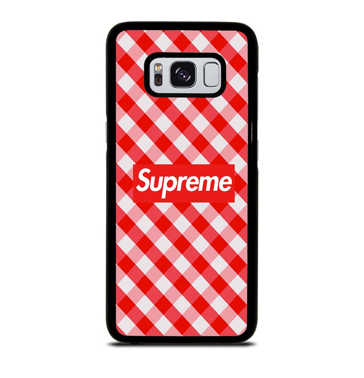 SUPREME RED GINGHAM Samsung Galaxy S8 Case