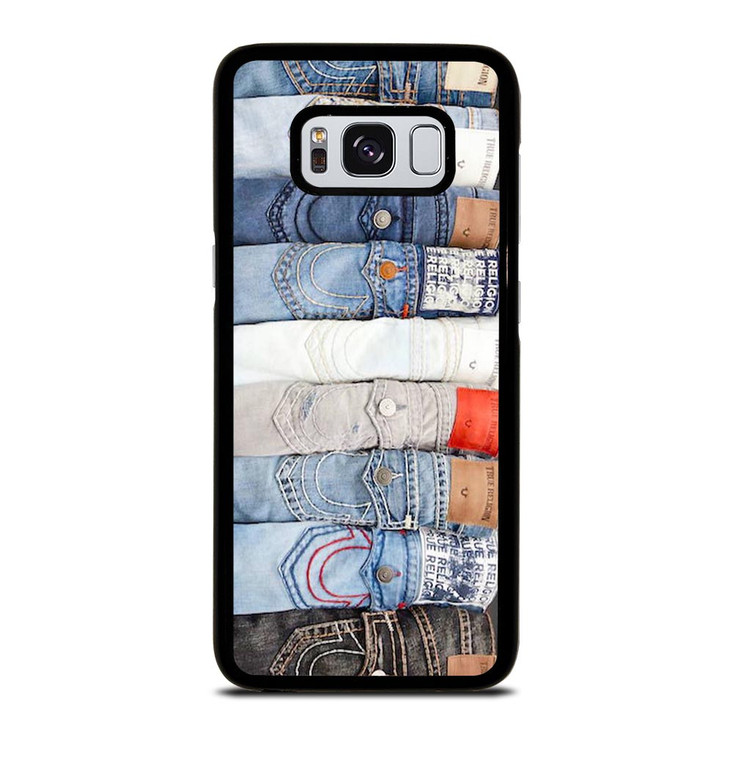 TRUE RELIGION BRAND JEANS COLLAGE Samsung Galaxy S8 Case
