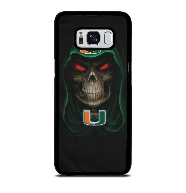 UM MIAMI HURRICANES SKULL Samsung Galaxy S8 Case