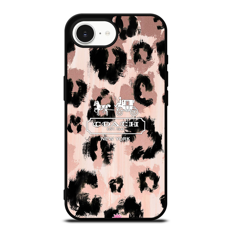 COACH NEW YORK LEOPARD SKIN iPhone 16e Case