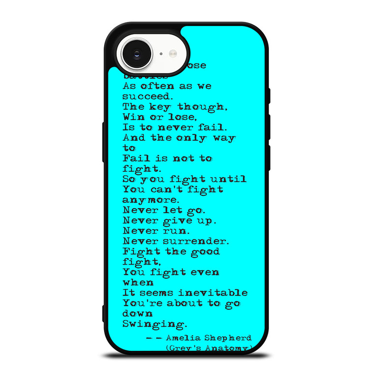 GREY'S ANATOMY QUOTES iPhone 16e Case