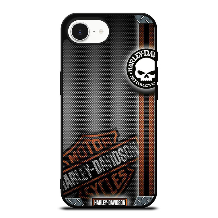 HARLEY DAVIDSON LOGO METAL TEXTURE iPhone 16e Case