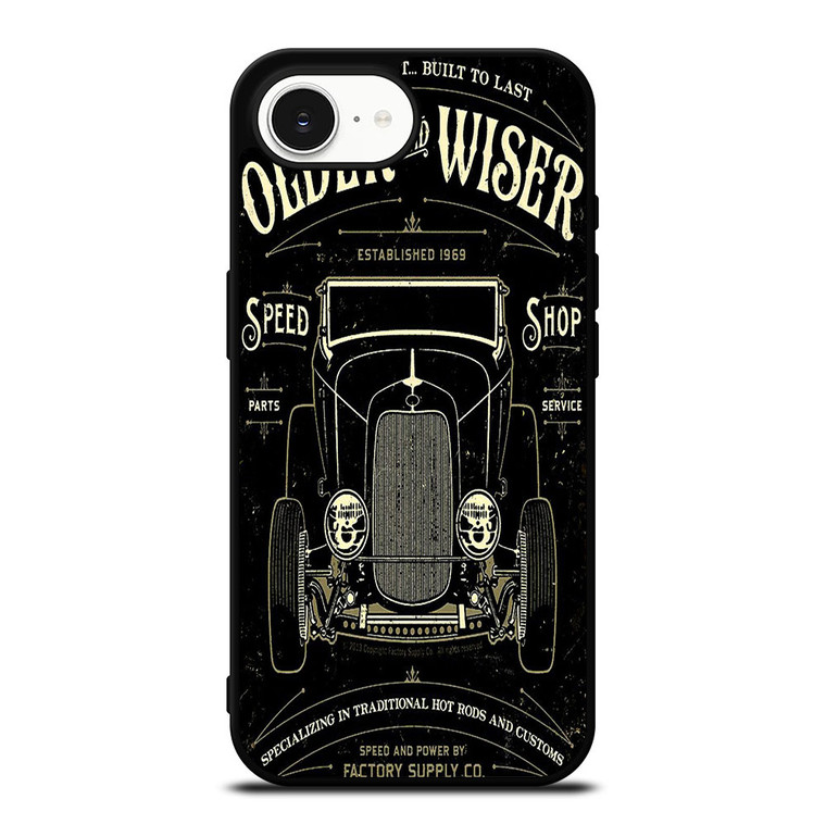 HOT RODS FACTORY VINTAGE RETRO CAR iPhone 16e Case