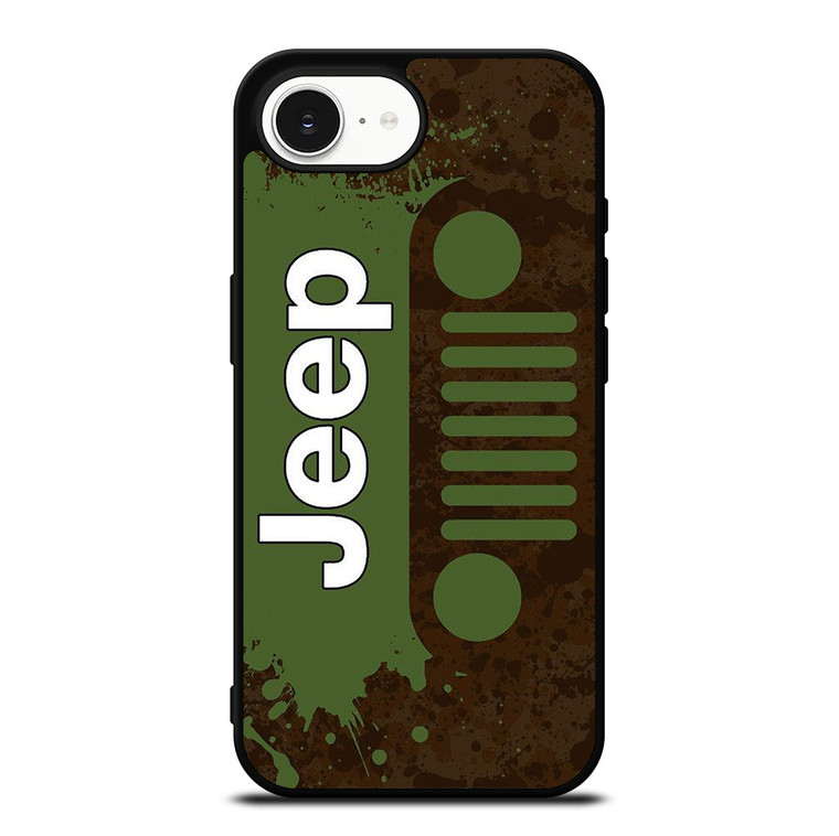 JEEP WRANGLER LOGO GREEN iPhone 16e Case