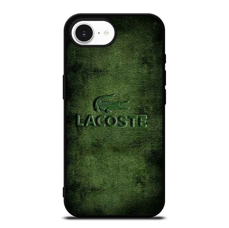 LACOSTE LOGO EMBOSSED LEATHER iPhone 16e Case