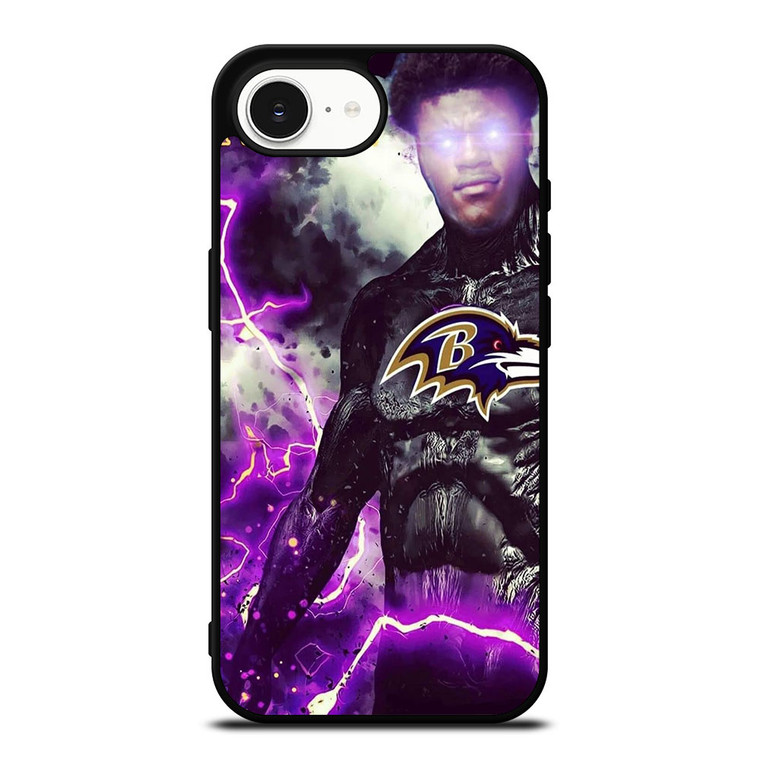 LAMAR JACKSON BALTIMORE RAVENS ART iPhone 16e Case