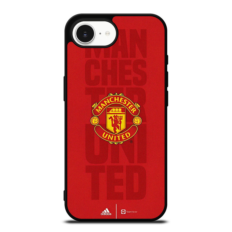 MANCHESTER UNITED FC ADIDAS LOGO iPhone 16e Case
