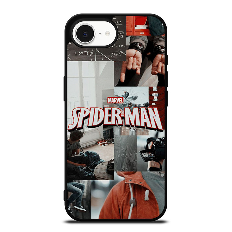 MARVEL SPIDERMAN LOGO COLAGE iPhone 16e Case