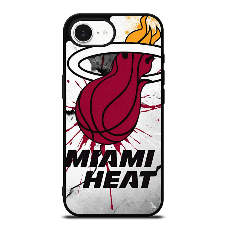 MIAMI HEAT CRACKED LOGO iPhone 16e Case