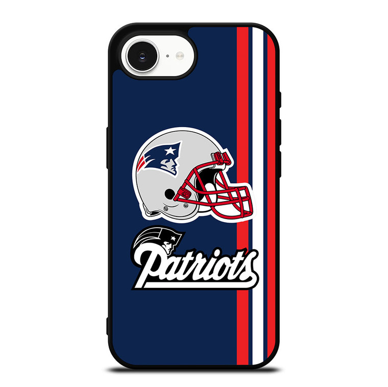 NEW ENGLAND PATRIOTS STRIPS HELMET iPhone 16e Case