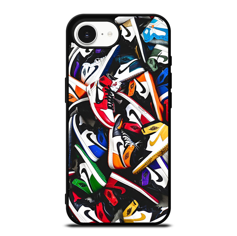 NIKE AIR JORDAN SNEAKERS COLLAGE iPhone 16e Case