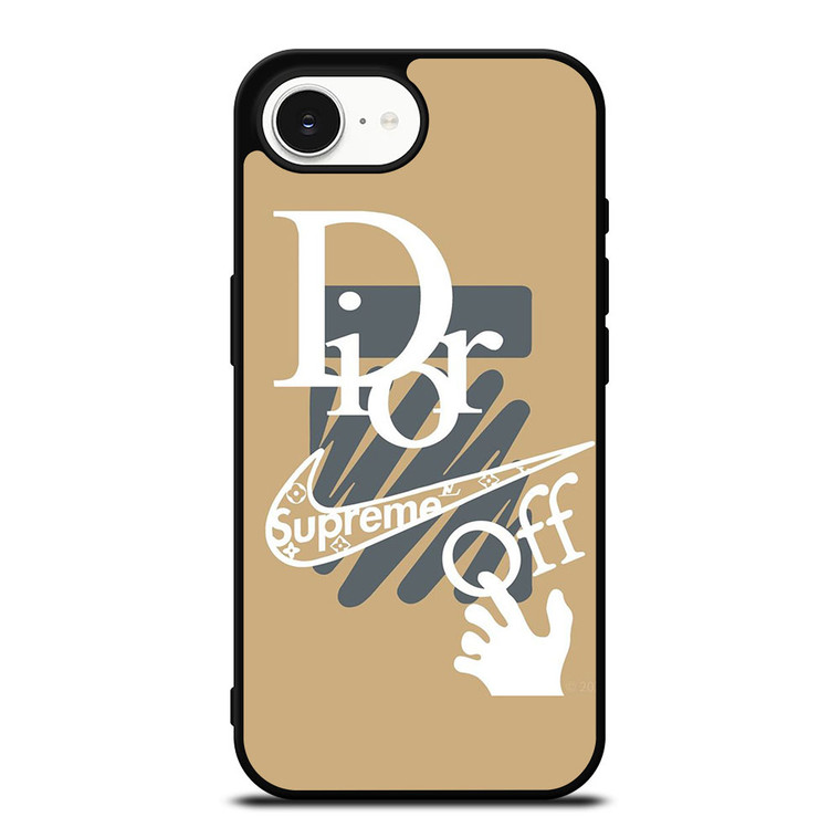 OFF WHITE DIOR SUPREME LOGO iPhone 16e Case OFF WHITE DIOR SUPREME LOGO iPhone 16e Case