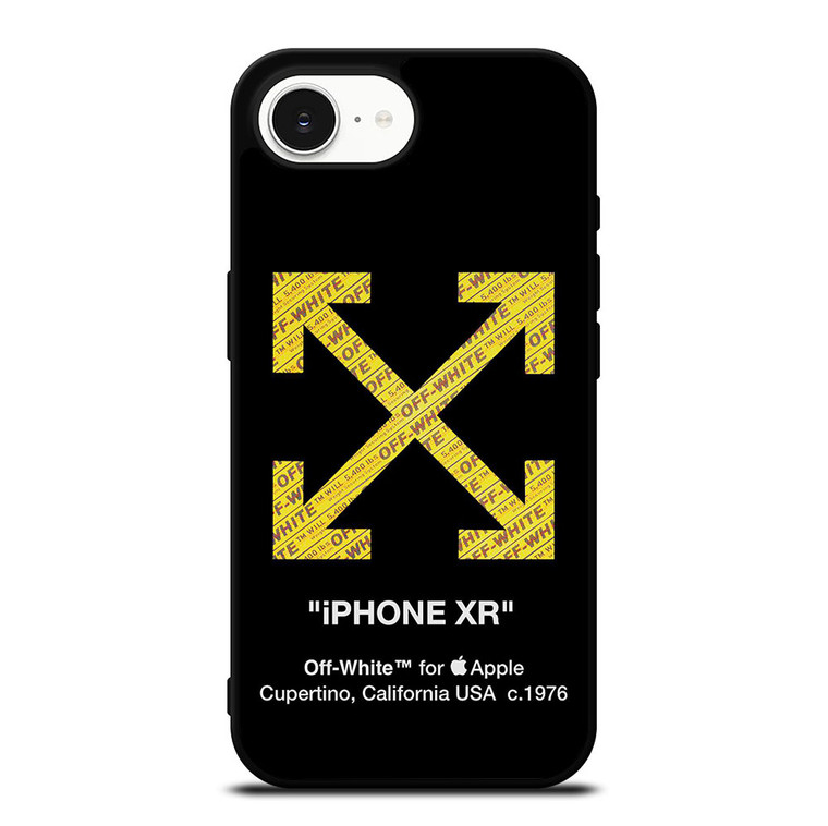 OFF WHITE YELLOW LOGO X APPLE iPhone 16e Case