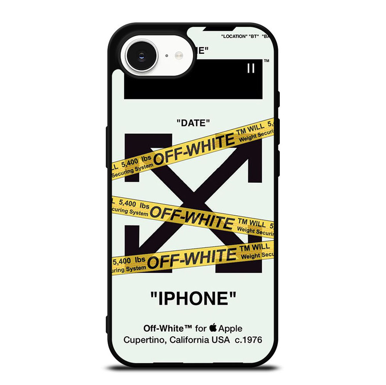 OFF WHITE YELLOW STRIPES iPhone 16e Case