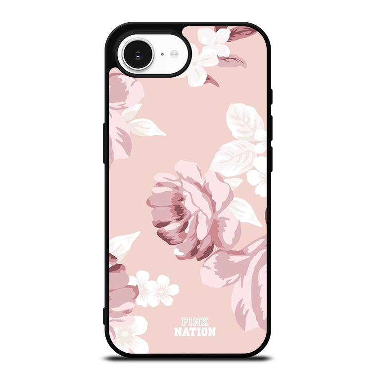 PINK VICTORIA'S SECRET FLOWER iPhone 16e Case