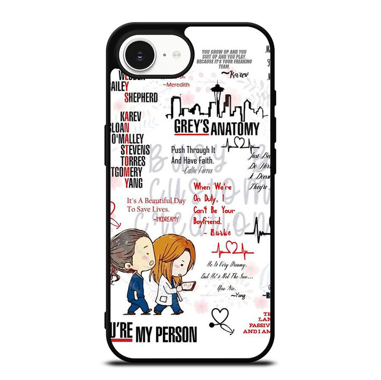 QUOTES OF GREY'S ANATOMY iPhone 16e Case