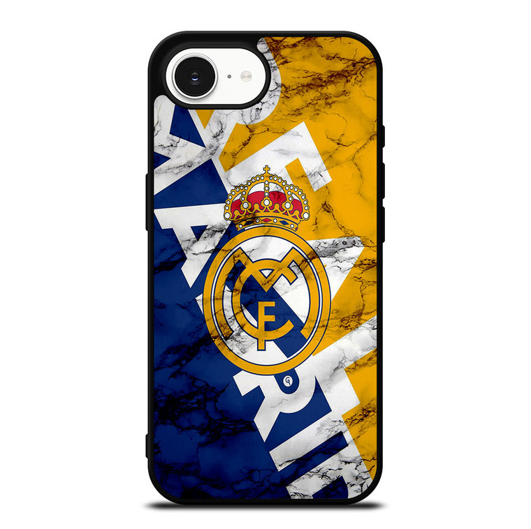 REAL MADRID MARBLE ART LOGO iPhone 16e Case