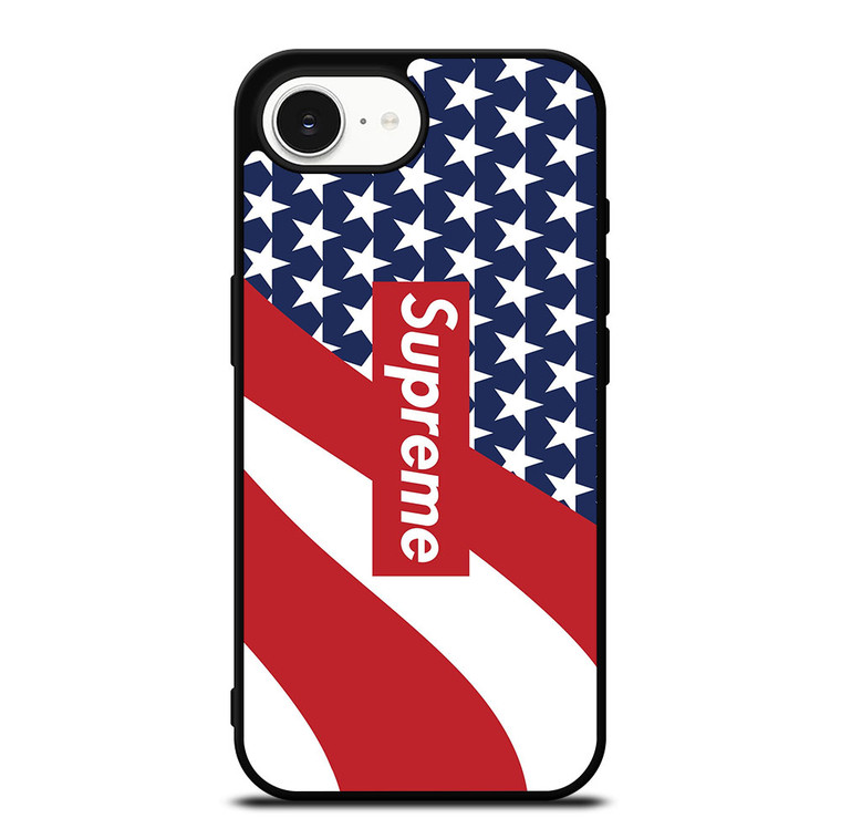 SUPREME LOGO AMERICAN FLAG iPhone 16e Case SUPREME LOGO AMERICAN FLAG iPhone 16e Case