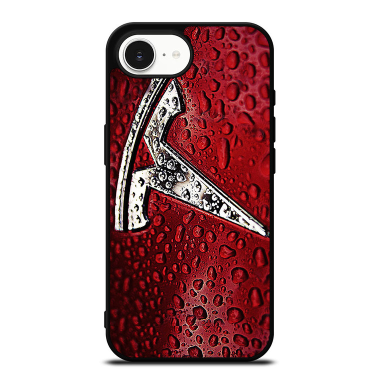 TESLA RED WATER EMBLEM iPhone 16e Case