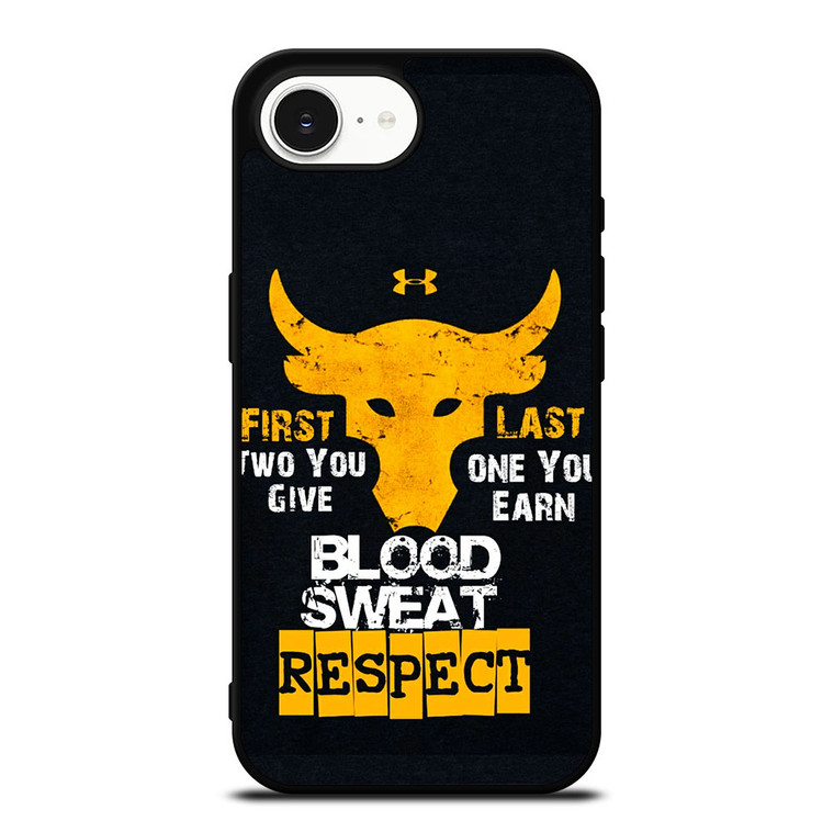 UNDER ARMOUR PROJECT ROCK BLOOD SWEAT iPhone 16e Case