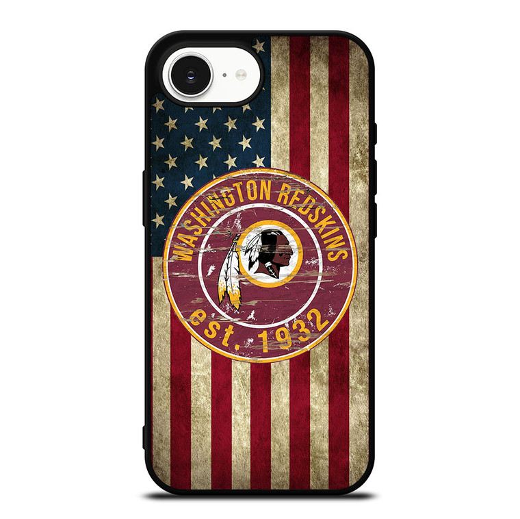 WASHINGTON REDSKINS AMERICAN FLAG iPhone 16e Case