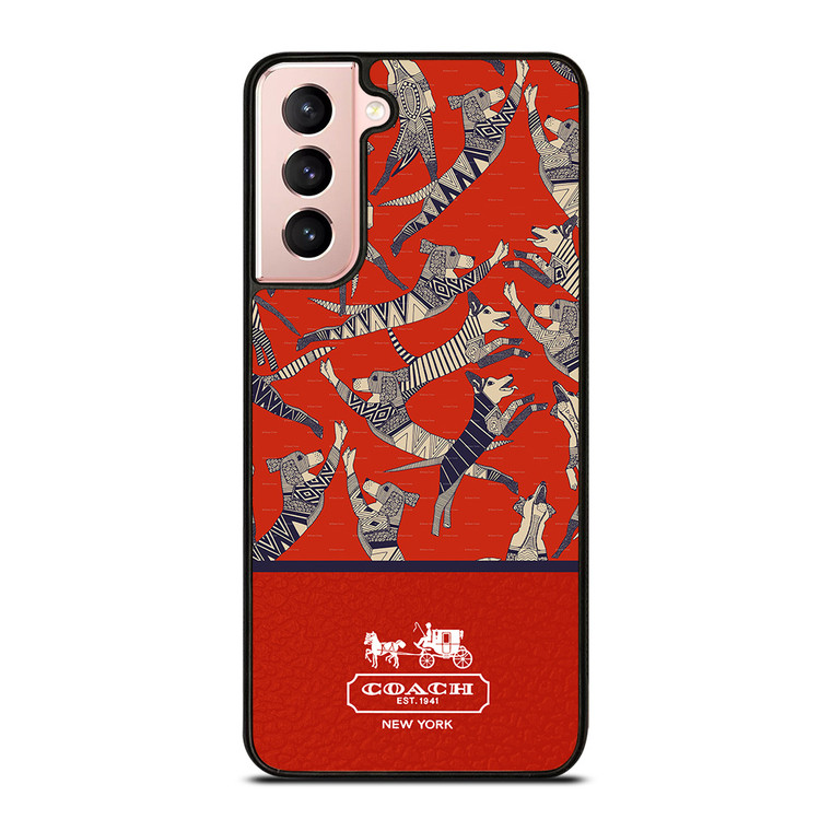 COACH NEW YORK DOG PARTY Samsung Galaxy S21 Case