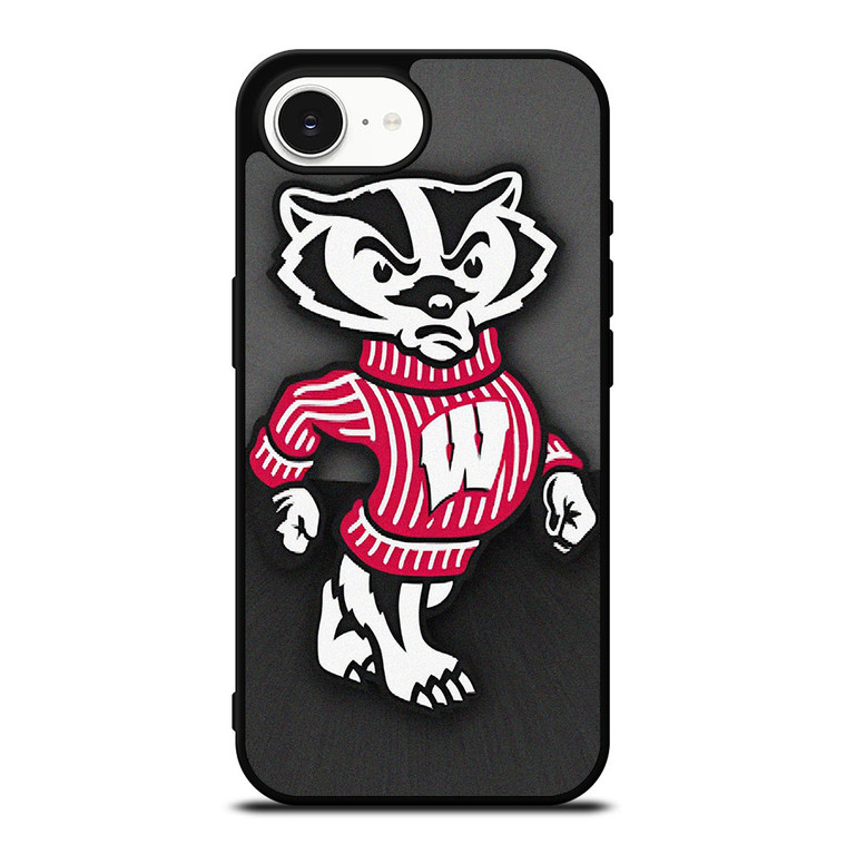 WISCONSIN BADGERS FOOTBALL MASCOT iPhone 16e Case
