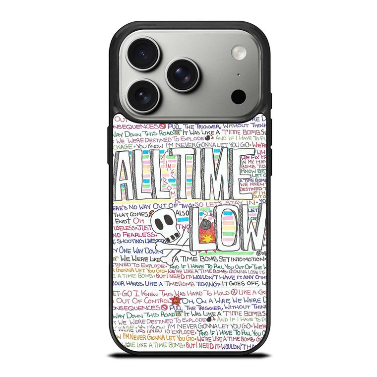 ALL TIME LOW WRITTING iPhone 17 Pro Case