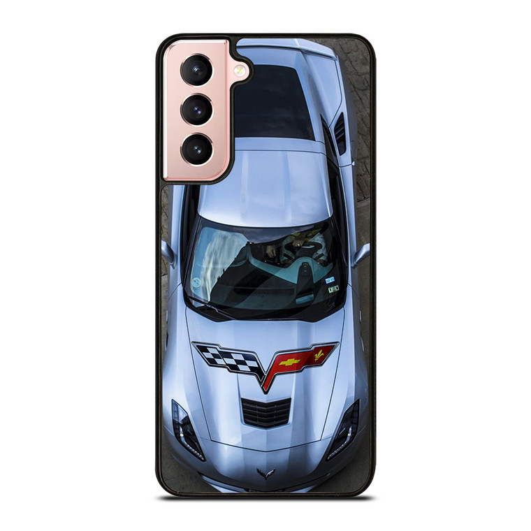 CORVETTE CAR LOGO 2 Samsung Galaxy S21 Case