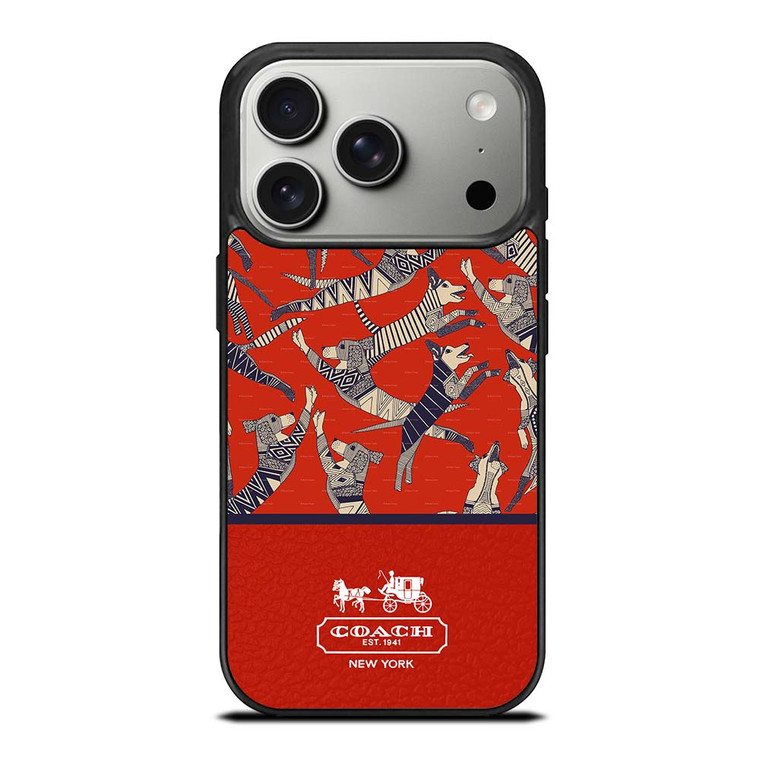COACH NEW YORK DOG PARTY iPhone 17 Pro Case