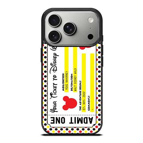 DISNEY WORLD TICKET iPhone 17 Pro Case