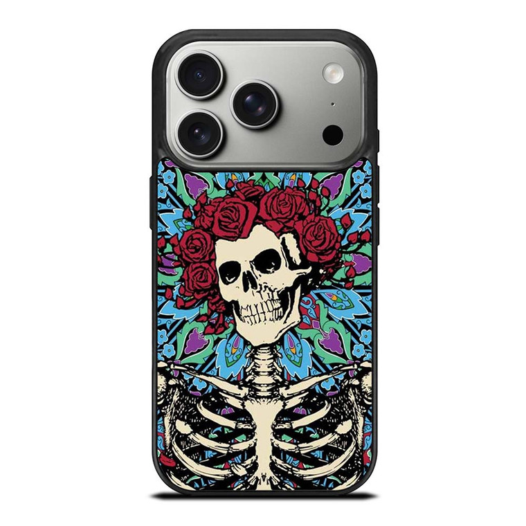 GRATEFUL DEAD SKELETON AND ROSES iPhone 17 Pro Case