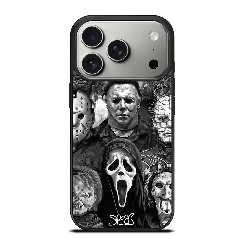 HORROR MOVIES CHARACTERS iPhone 17 Pro Case
