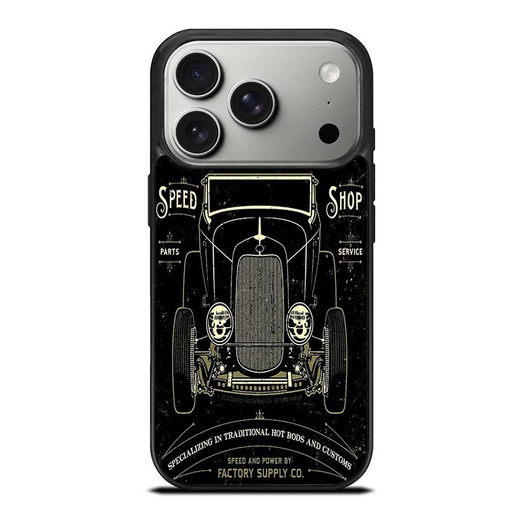 HOT RODS FACTORY VINTAGE RETRO CAR iPhone 17 Pro Case