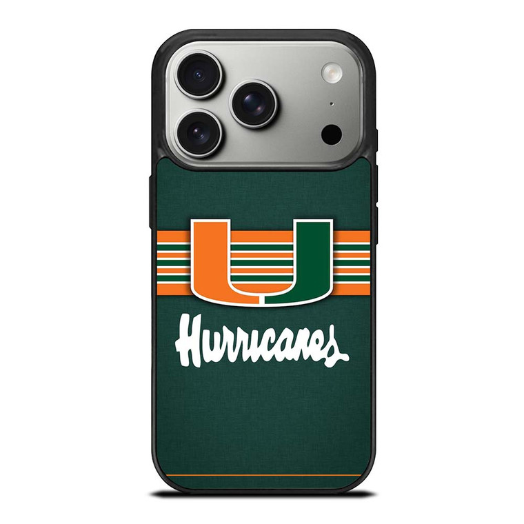 MIAMI HURRICANES LOGO iPhone 17 Pro Case