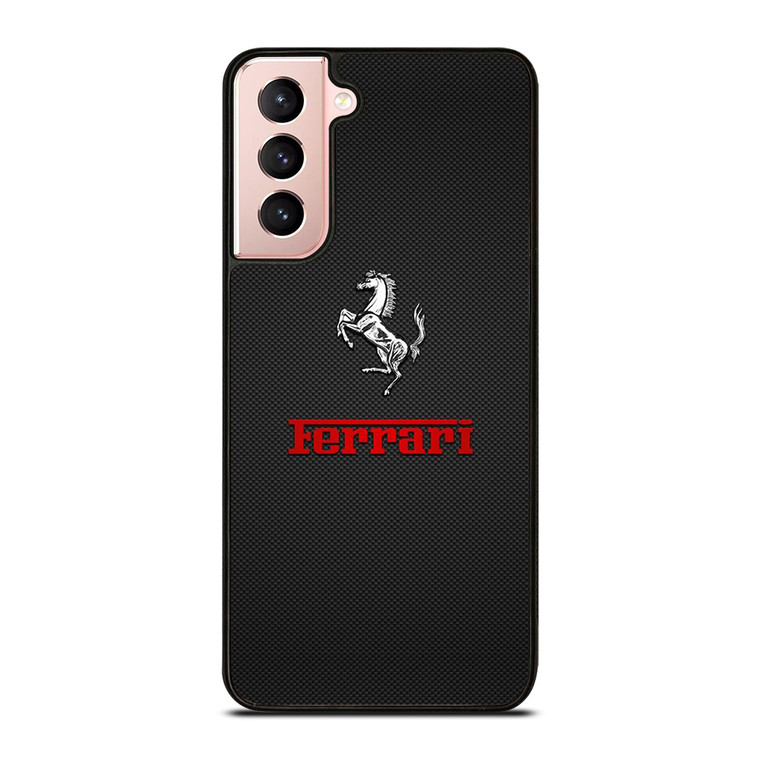 FERRARI LOGO METAL POINT Samsung Galaxy S21 Case
